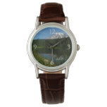 Mount Rainier Lake Reflection with Wildflowers Watch