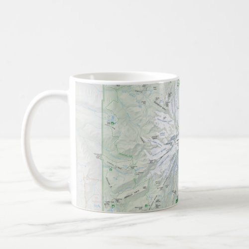 Mount Rainier map mug