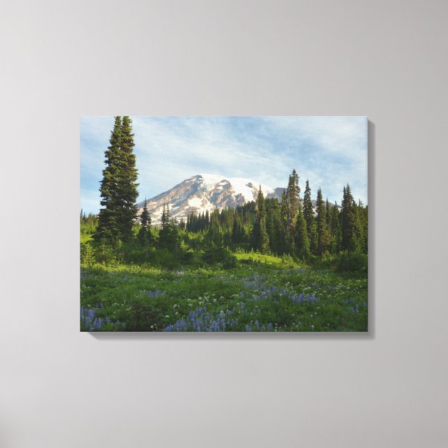 Mount Rainier Morning Light Canvas Print (Front)