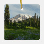 Mount Rainier Morning Light Ceramic Ornament