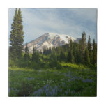 Mount Rainier Morning Light Ceramic Tile
