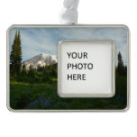 Mount Rainier Morning Light Christmas Ornament