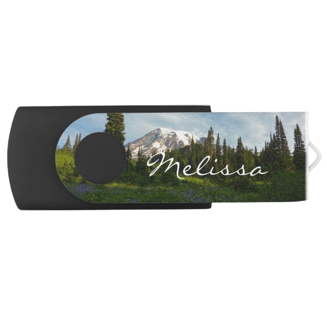 Mount Rainier Morning Light Flash Drive (Front)