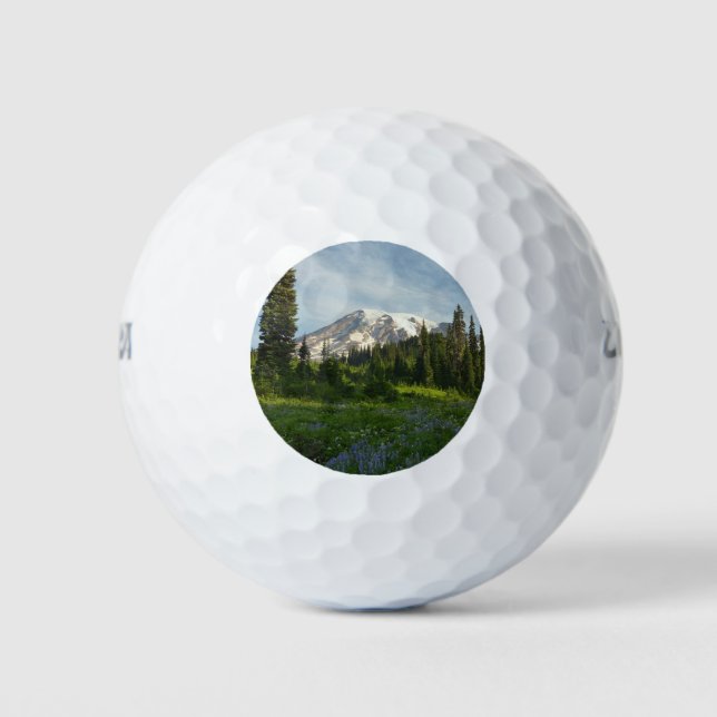 Mount Rainier Morning Light Golf Balls (Front)