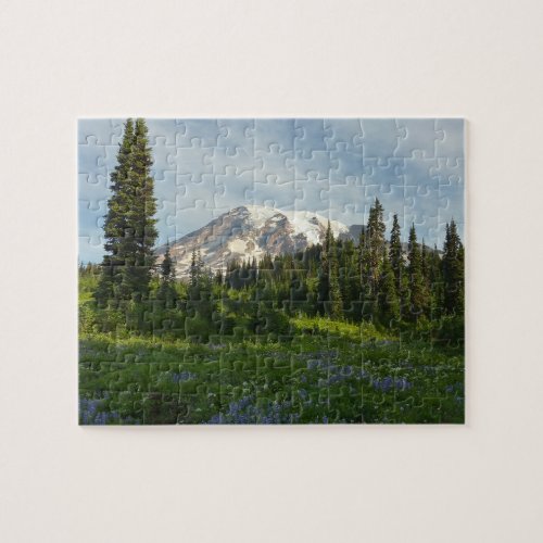 Mount Rainier Morning Light Jigsaw Puzzle