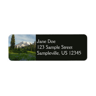Mount Rainier Morning Light Label