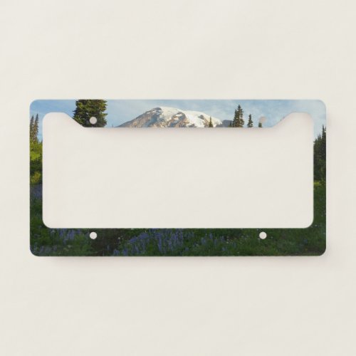 Mount Rainier Morning Light License Plate Frame