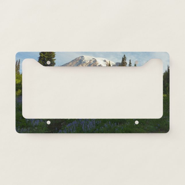 Mount Rainier Morning Light License Plate Frame (Front)