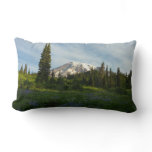 Mount Rainier Morning Light Lumbar Pillow
