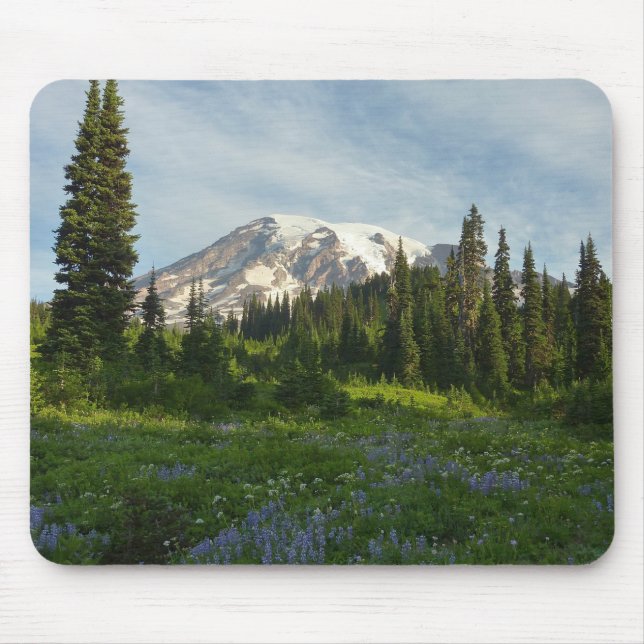 Mount Rainier Morning Light Mouse Pad (Front)