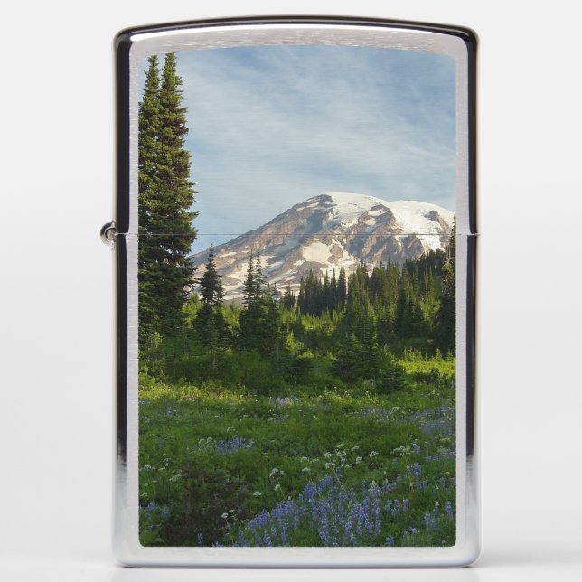 Mount Rainier Morning Light Zippo Lighter (Front)