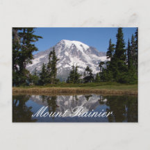 Details about   Reflection Lake Mt Rainier Postcard Vintage Card Washington State WA Seattle 