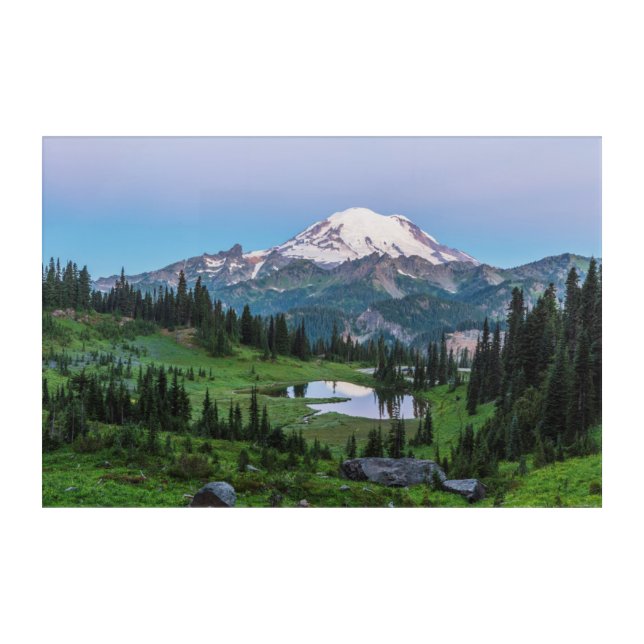 Mount Rainier National Park Acrylic Print (Front)