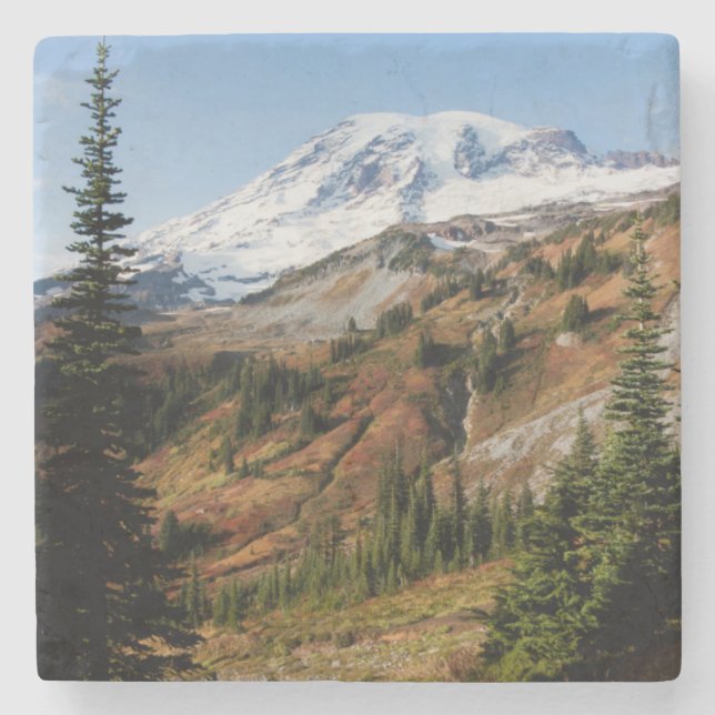 Mount Rainier National Park, autumn Stone Coaster (Front)