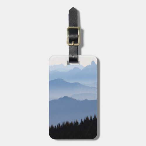 Mount Rainier National Park  Cascade Mountains Luggage Tag