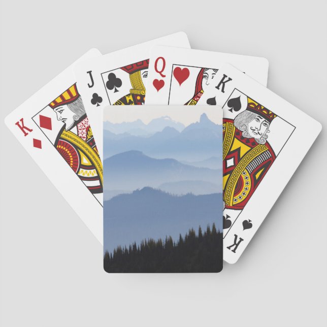 Mount Rainier National Park | Cascade Mountains Poker Cards (Back)
