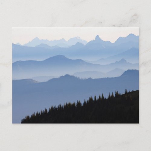 Mount Rainier National Park  Cascade Mountains Postcard