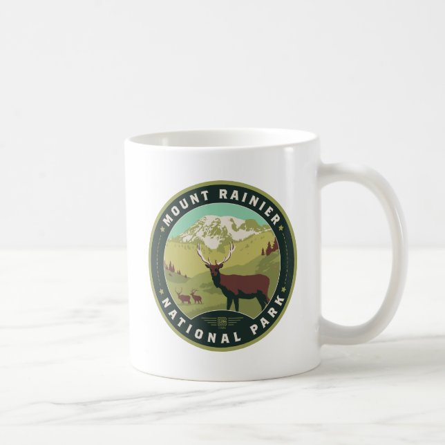Mount Rainier National Park Coffee Mug (Right)