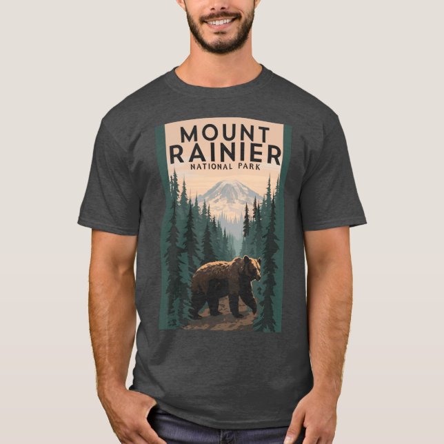 Mount Rainier National Park girl T-Shirt (Front)