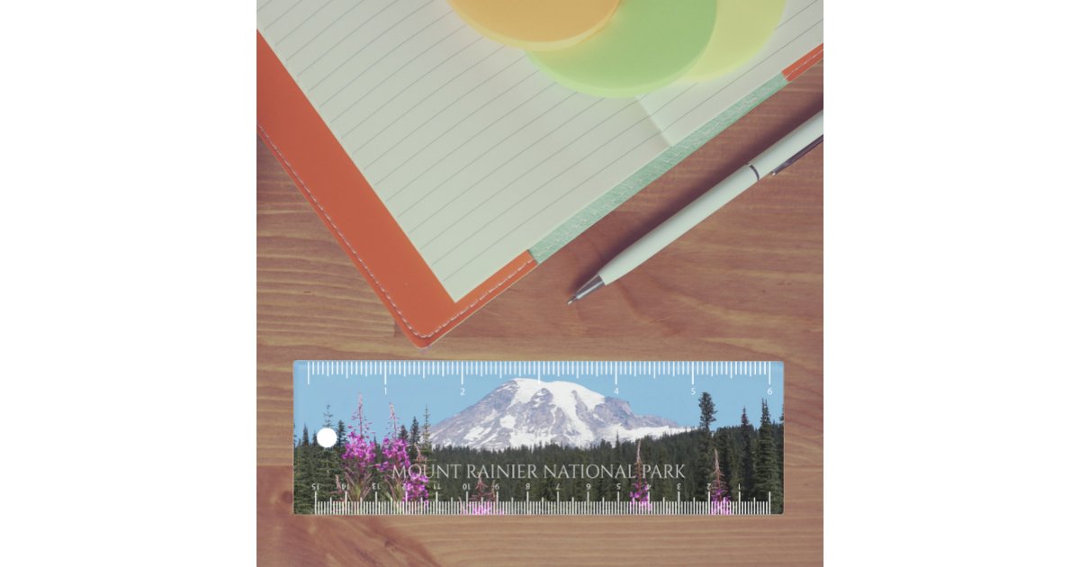 Mount Rainier National Park Landscape Ruler | Zazzle