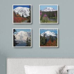 Mount Rainier National Park Landscapes Peel And Stick Photo Tile