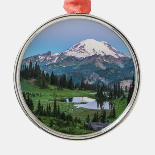 Mount Rainier National Park Metal Ornament
