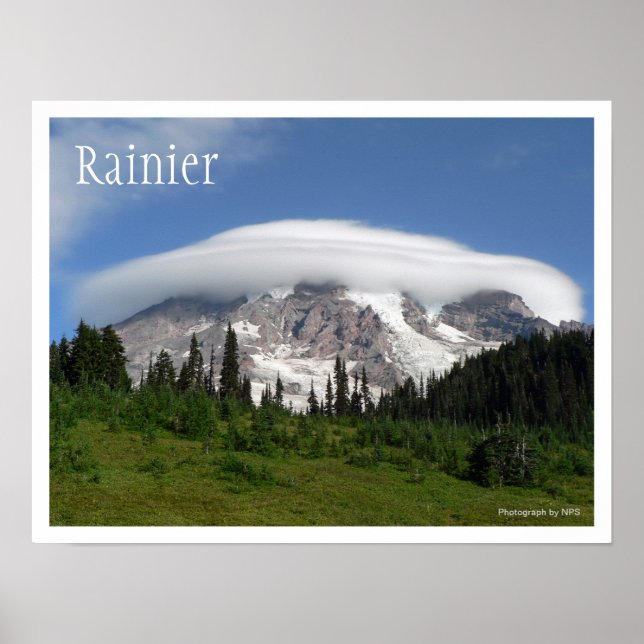 Mount Rainier National Park Poster (Front)