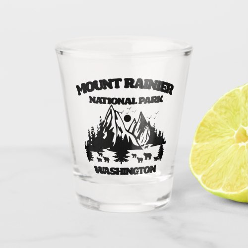 Mount Rainier National Park Shot Glass