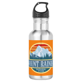 Mount Rainier National Park Stainless Steel Water Bottle