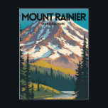 Mount Rainier National Park Traditional Travel Pos Postcard<br><div class="desc">Mount Rainier National Park</div>