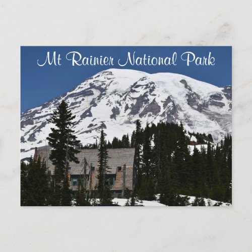 Mount Rainier National Park Travel Postcard