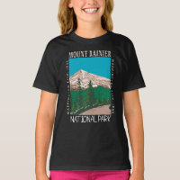 Mount Rainier National Park Vintage Distressed