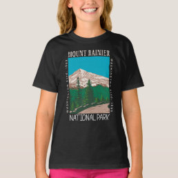Mount Rainier National Park Vintage Distressed  T-Shirt