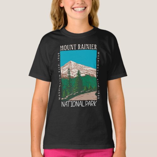 Mount Rainier National Park Vintage Distressed  T_Shirt