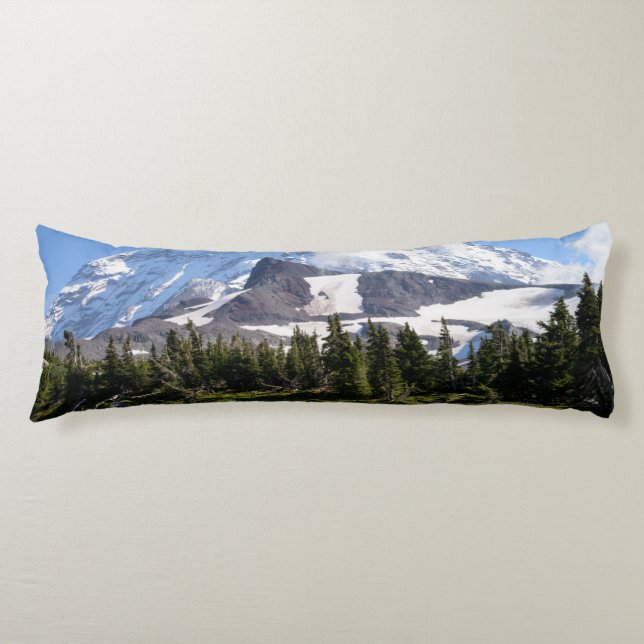 Mount Rainier National Park, WA. Spray Park Body Pillow (Front)