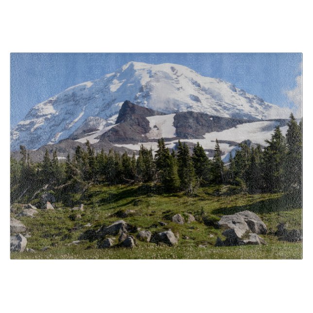 Mount Rainier National Park, WA. Spray Park Cutting Board (Front)