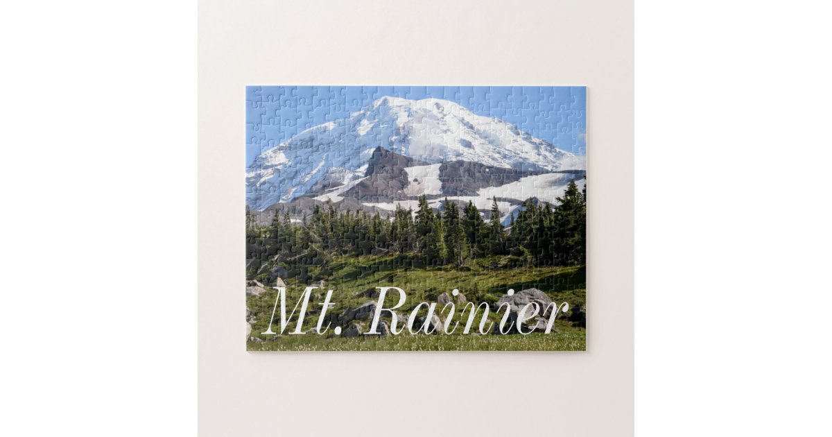 Mount Rainier National Park Wa Spray Park Jigsaw Puzzle Zazzle Com
