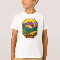 Mount Rainier National Park T Shirt Washington Bear Vintage