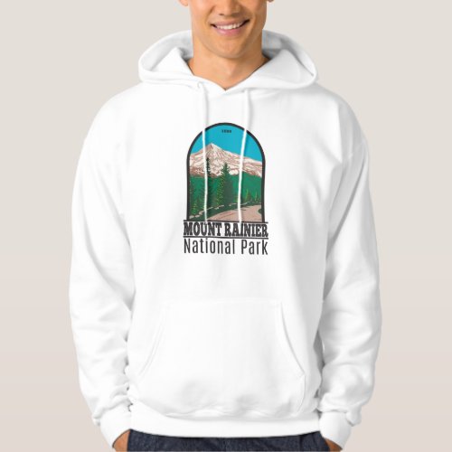 Mount Rainier National Park Washington Vintage Hoodie