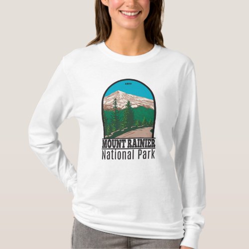 Mount Rainier National Park Washington Vintage T_S T_Shirt