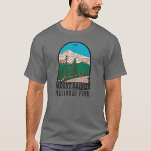 Mount Rainier National Park Washington Vintage T-Shirt