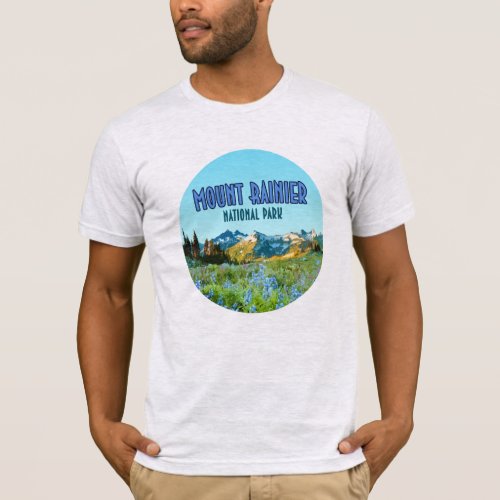 Mount Rainier National Park Washington Vintage T_Shirt