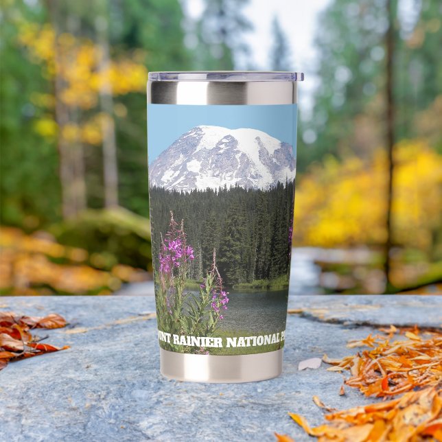 Mount Rainier National Park Wildflowers Insulated Tumbler (Outdoor)