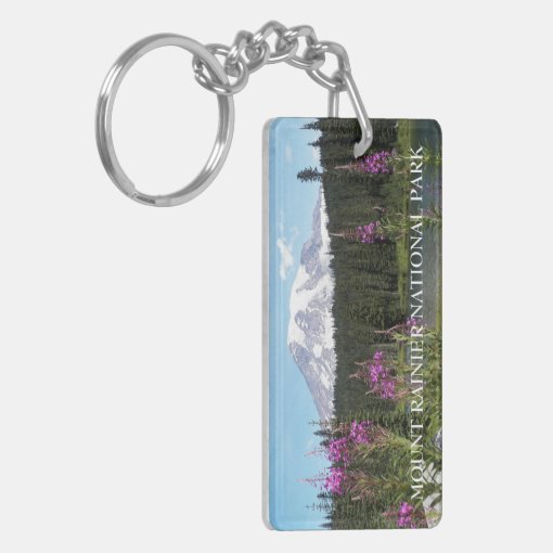 Mount Rainier National Park Wildflowers Photo Keychain Zazzle