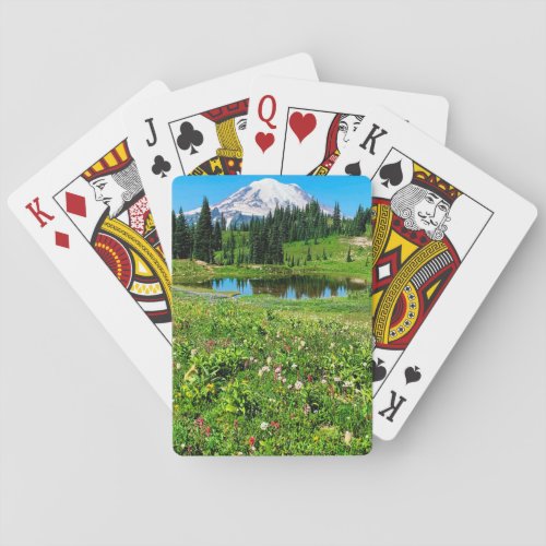 Mount Rainier National Park Wildflowers Playing Cards