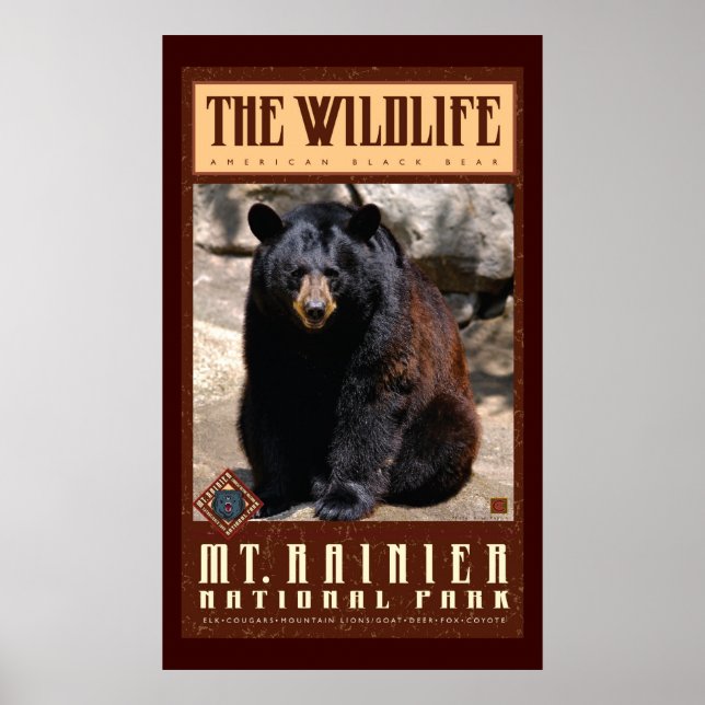 Mount Rainier Nat'l Park Poster (Front)