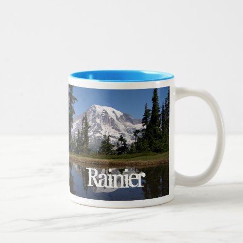 Mount Rainier Nisqually Glacier Mt Rainier NP Two_Tone Coffee Mug