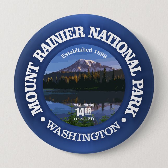 Mount Rainier NP2 Button (Front)