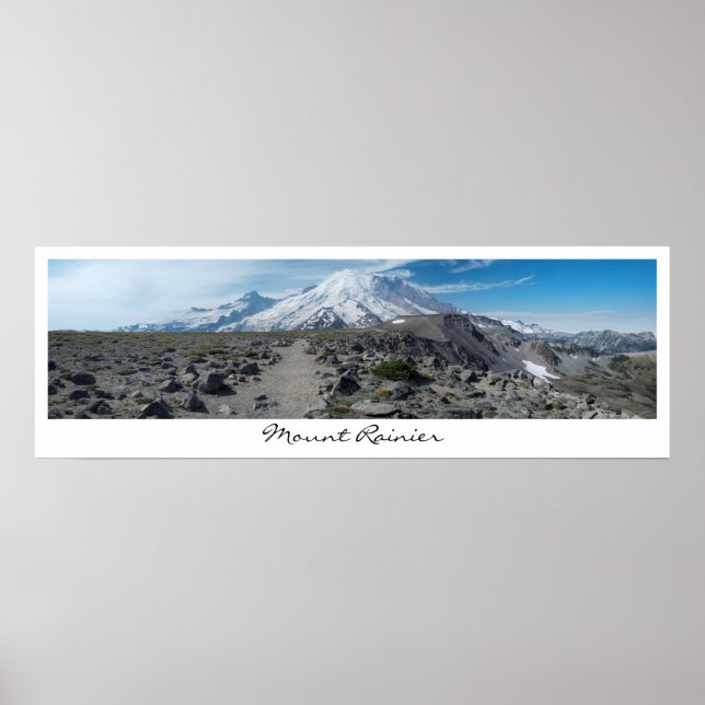 Mount Rainier Panorama Poster (Front)