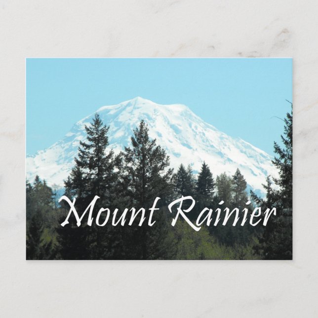 Mount Rainier Postcard (Front)